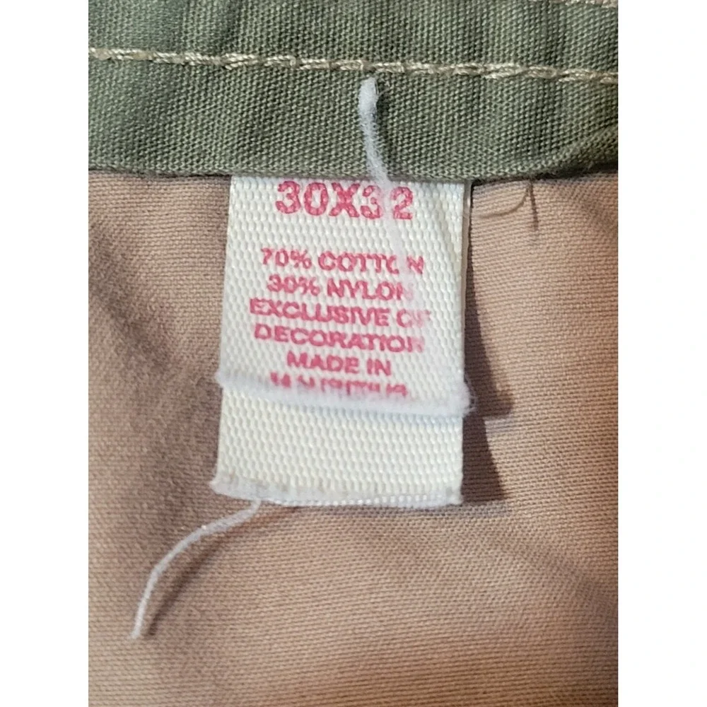 OTB One Tough‎ Brand Mens 30x32 Surplus Cargo Tan Lightweight Pant Vtg